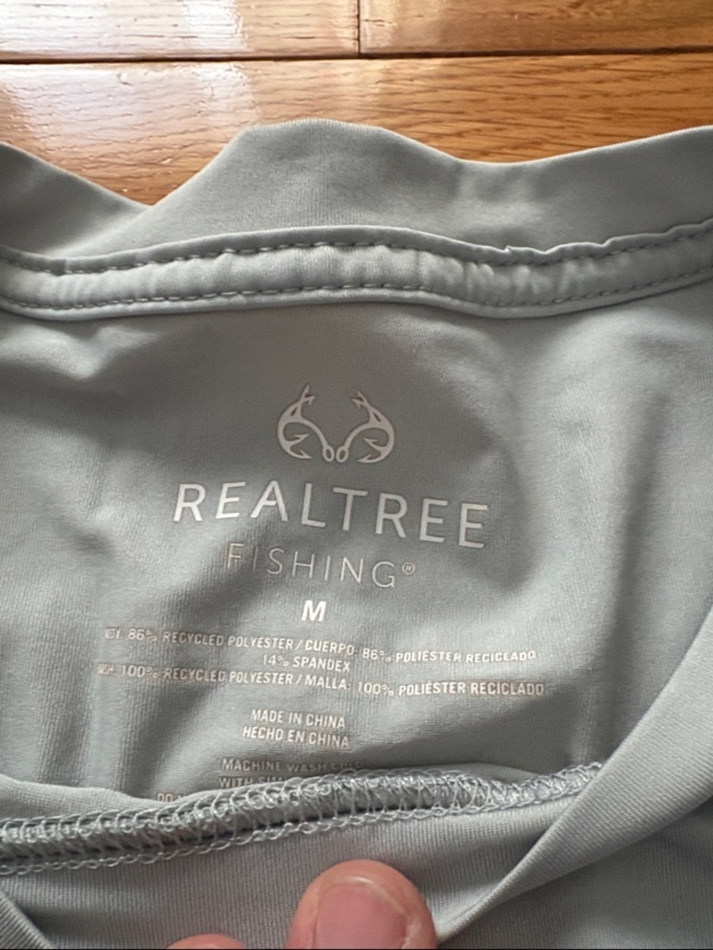 Realtree Light Gray Short Sleeve Performance Shirt - Picture 2 of 9